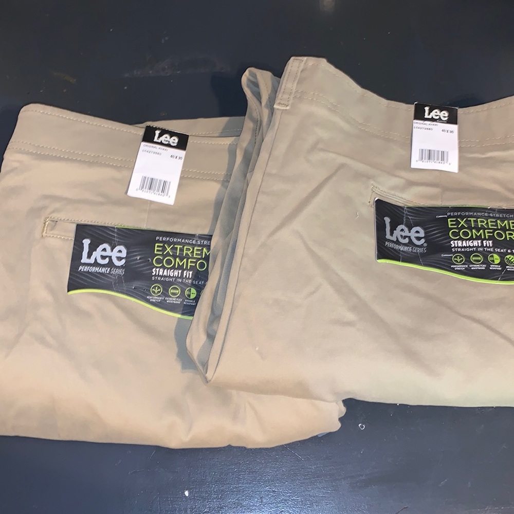 Men’s Brand new Lee Extreme Comfort Flex pants, 2 pair 40x30